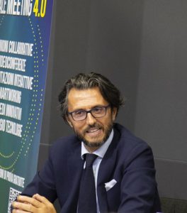 Gianmarco Biagi alla presentazione a Farete di Bologna del libro UMIQ plus. UNA NUOVA PROSPETTIVA PER LO SVILUPPO INDUSTRIALE DELLE IMPRESE